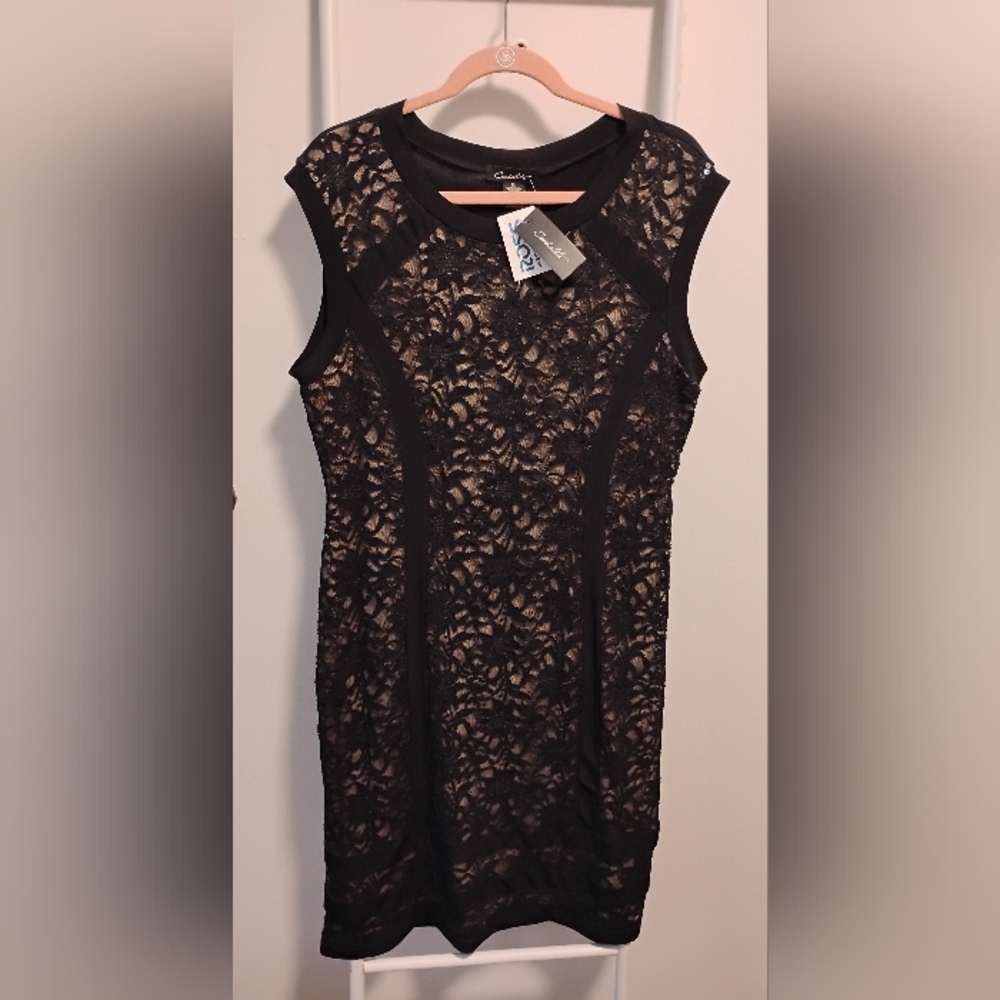 Chic Black Lace Midi Dress